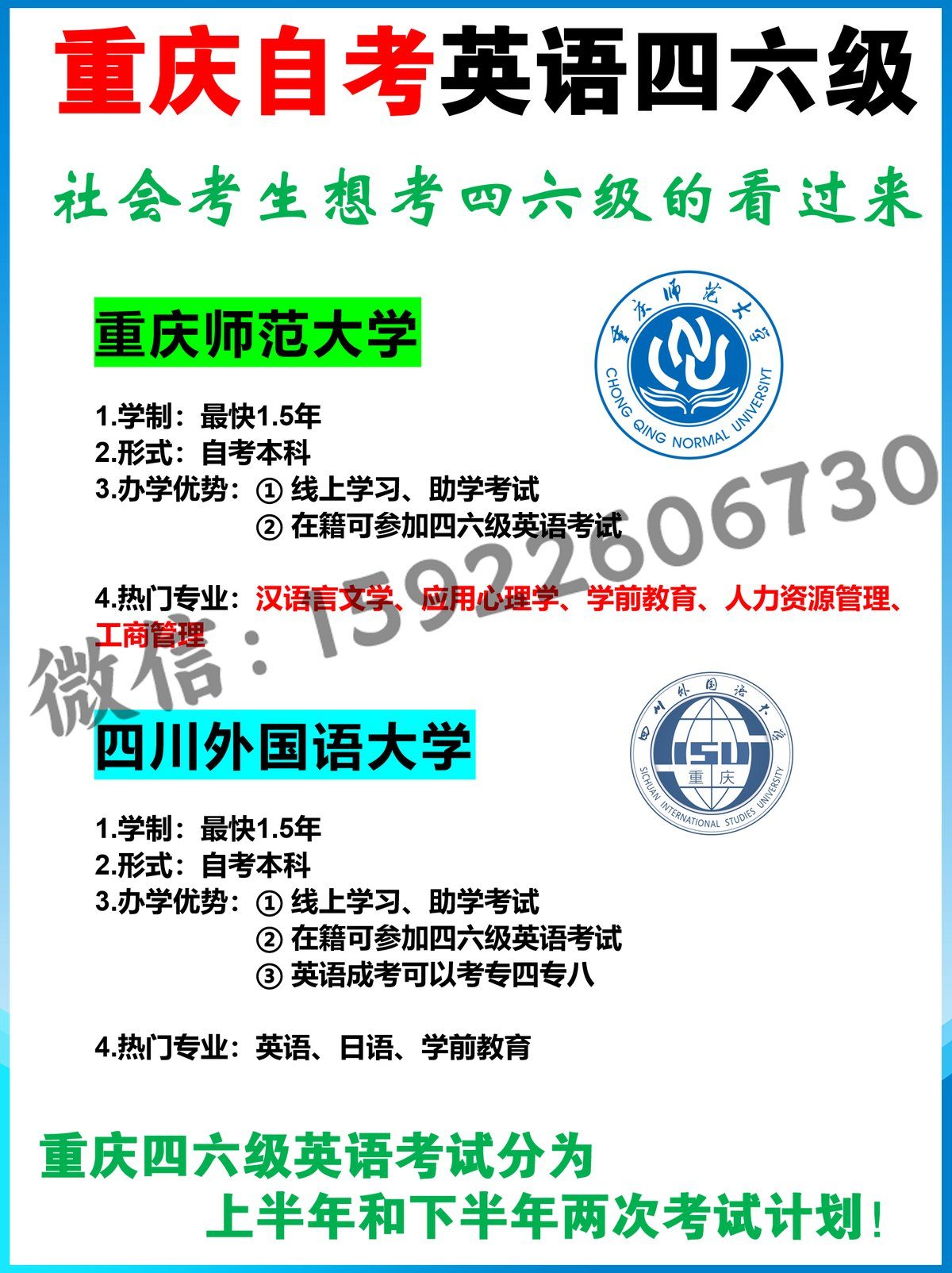 重庆自考四六级英语，社会的同学们看过来-1